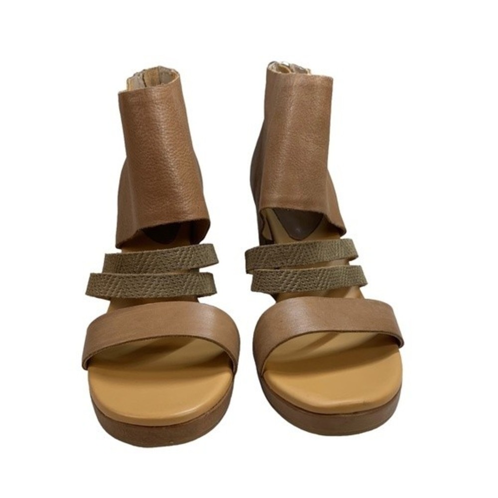 NEW Kork-Ease Hickland Taupe Leather Sandals Booties 11 Open Toe